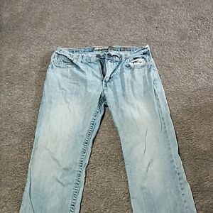 Buckle Men's Faded Blue Straight Jeans